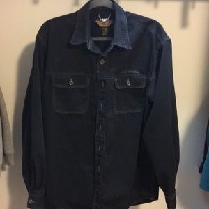 Harley Davidson light denim jacket Size L TALL